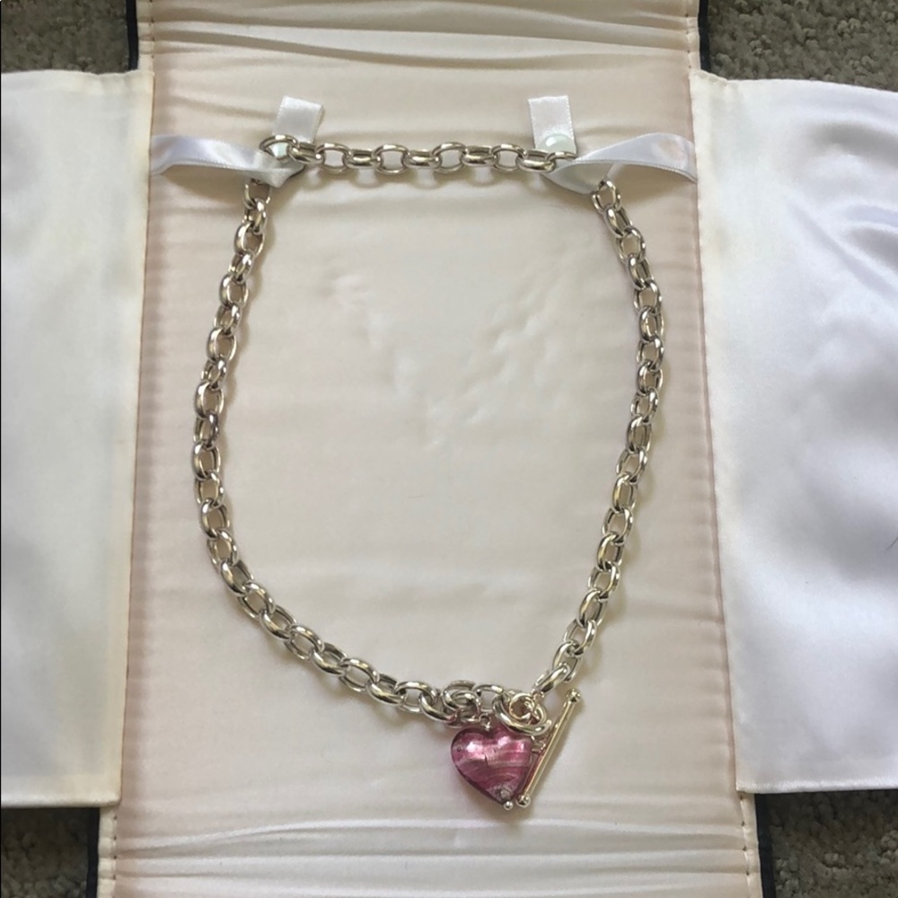 Venetian glass Sterling Silver Set